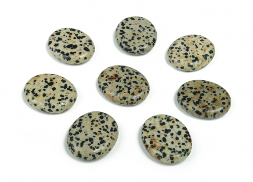 Dalmatian Jasper Thumb Worry Stone 30-40 mm